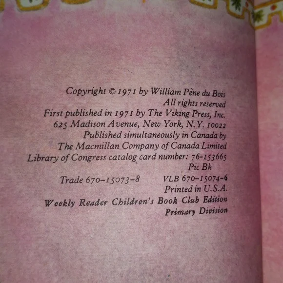 Vintage 1971 Bear Circus Hardcover Book by William Pene du Bois 42 Pages - Picture 9 of 16